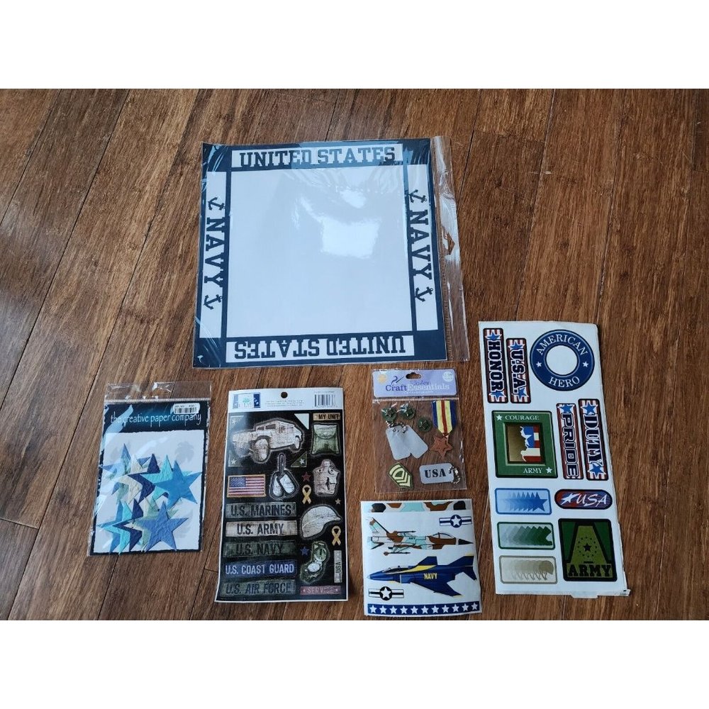 Navy Stickers Lot NEW Navy Planes Frances Myer Stamping Station 2005 Vintage #4